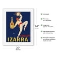 thumbnail image 2 of Izarra Grand Liqueur - Basque Country - Dancer in Red Gerriko - Vintage Advertising Poster by Mory c.1930s - Fine Art Rolled Canvas Print 16in x 20in, 2 of 4