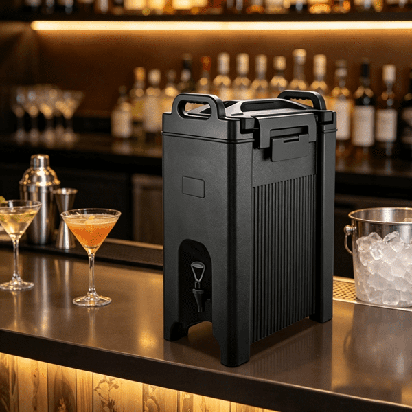 2 Pack Insulated Beverage Dispenser 5 Gal/19L, Hot & Cold Server with Spigot & Handle, Food-Grade Thermal Cooler for Tea, Coffee & Water, Black