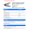 thumbnail image 2 of Transfer Case Shift Fork - Compatible with 1997 - 2005 Dodge Ram 1500 1998 1999 2000 2001 2002 2003 2004, 2 of 2