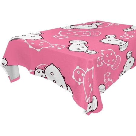 SKYSONIC 60"x60" Square Tablecloth with Catus Seamless Prints, Anti-Wrinkle and Smooth Table Cloth for Kitchen/Home/Dinning Wedding Decoration