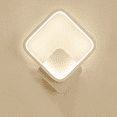 thumbnail image 1 of Lámpara de pared pequeña para interiores, lámpara de noche redonda simple, lámparas decorativas creativas para pasillo, dormitorio, mesita de noche (cuadrado blanco), 1 of 4