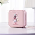 thumbnail image 4 of Bdday P U Simples Storage Jewelry Box 26 Printed Letter Jewelry Box Portable Jewelry Storage Box Earrings Ring Box, 4 of 4