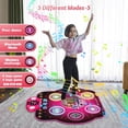thumbnail image 4 of PAFOLO Dance Mat Toys for 3-12 Year Old Kids,Electronic Dance Pad with Light-up 6-Button & Wireless Bluetooth,5 Game Modes Princess Dancing Mat,Christmas Gifts for 3 4 5 6 7 8 9 10+Year Old Girls, 4 of 8