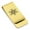 Gold, variant on Stainless Steel Sacred Geometry Metatron's Cube Classic Slim Money Clip Credit Card Holder