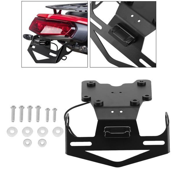 Nuevo portamatrículas de motocicleta para Tenere 700 2019 2020 2021 Negro Sharpla titular de la placa de matrícula