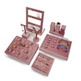 thumbnail image 4 of High End Pink Velvet Jewelry Display Props Ring Earrings Holder Necklace Bracelet Tray Organizer Jewelry Store Window Display Mini Model, 4 of 6