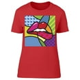 thumbnail image 1 of Lips Kiss Love T-Shirt Women -Image by Shutterstock, Female XX-Large, 1 of 2