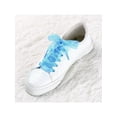 thumbnail image 6 of INSPIRE CHIC2 Pairs Flat Snow Yarn Shoelaces 2.5cm/4cm Wide Transparent Shoe Laces for Sneakers Blue 60cm/24", 6 of 6