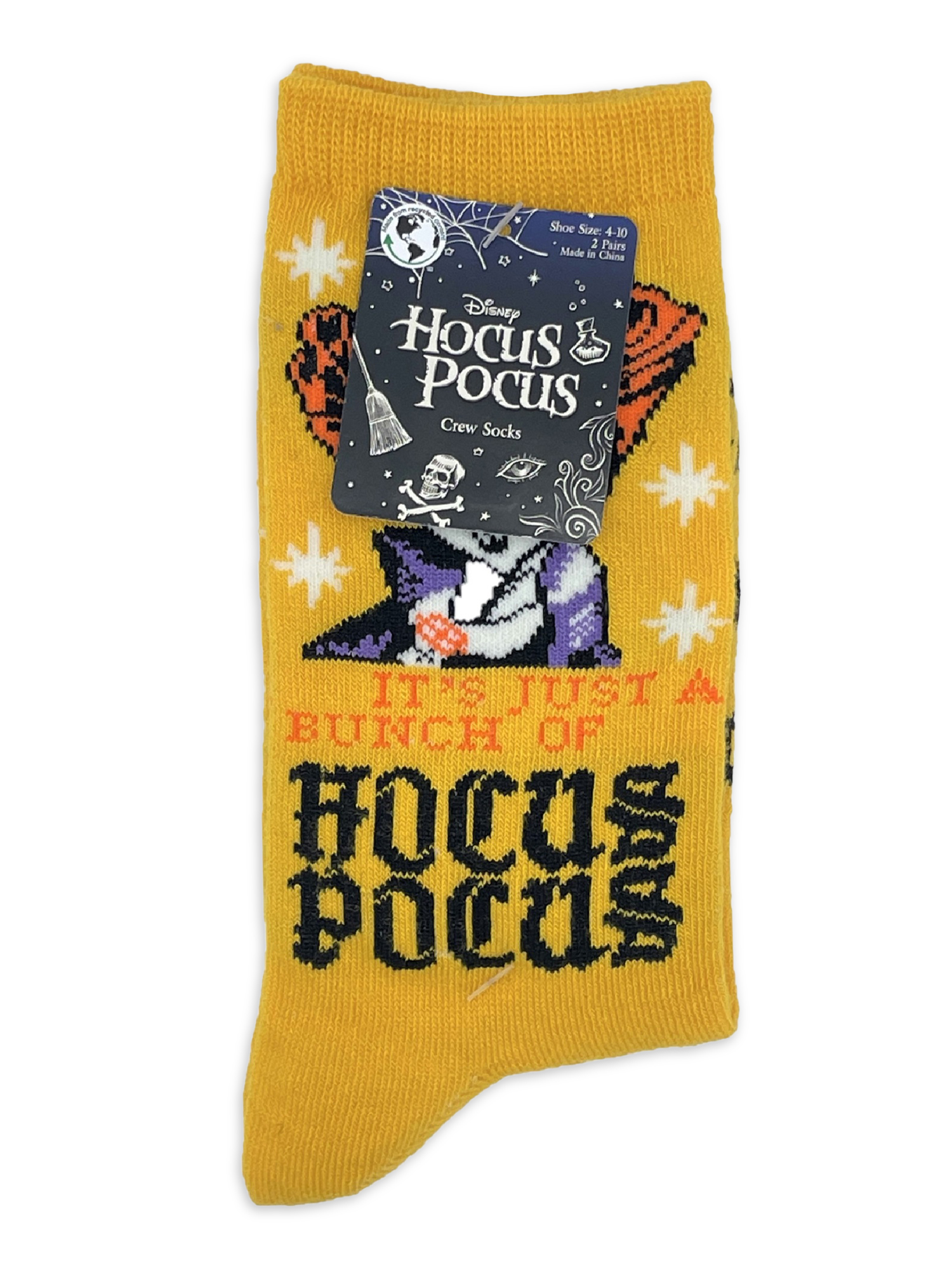 Hocus Pocus Women's Halloween Crew Socks, 2-Pack, Size 4-10 - image 2 of 7