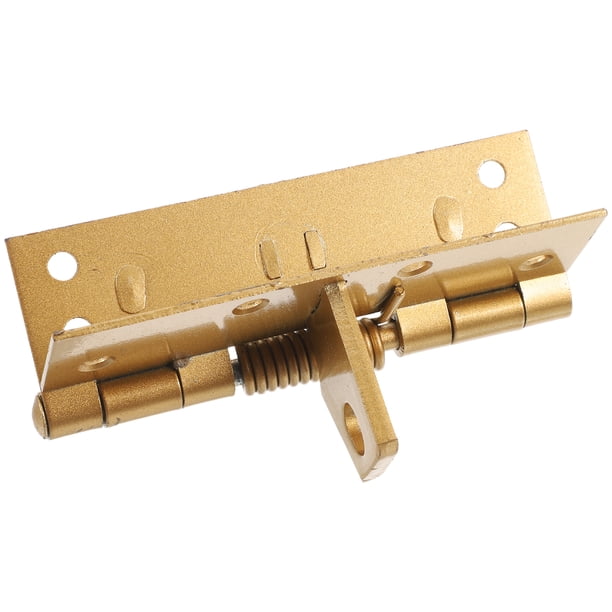 Bisagra cierrapuertas automática para puertas de garaje y cocina, bisagra invisible dorada de 90 grados con función de cierre automático, bisagra de resorte resistente para puerta