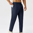 thumbnail image 5 of Men's Lightweight Running Pants Elastic Waist Stretch Jogging Golf Workout Loose Trousers with Pockets Navy, 5 of 6