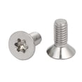thumbnail image 2 of Tornillos de cabeza avellanada Torx de acero inoxidable 304 M4x10mm tono plateado 30 piezas, 2 of 2
