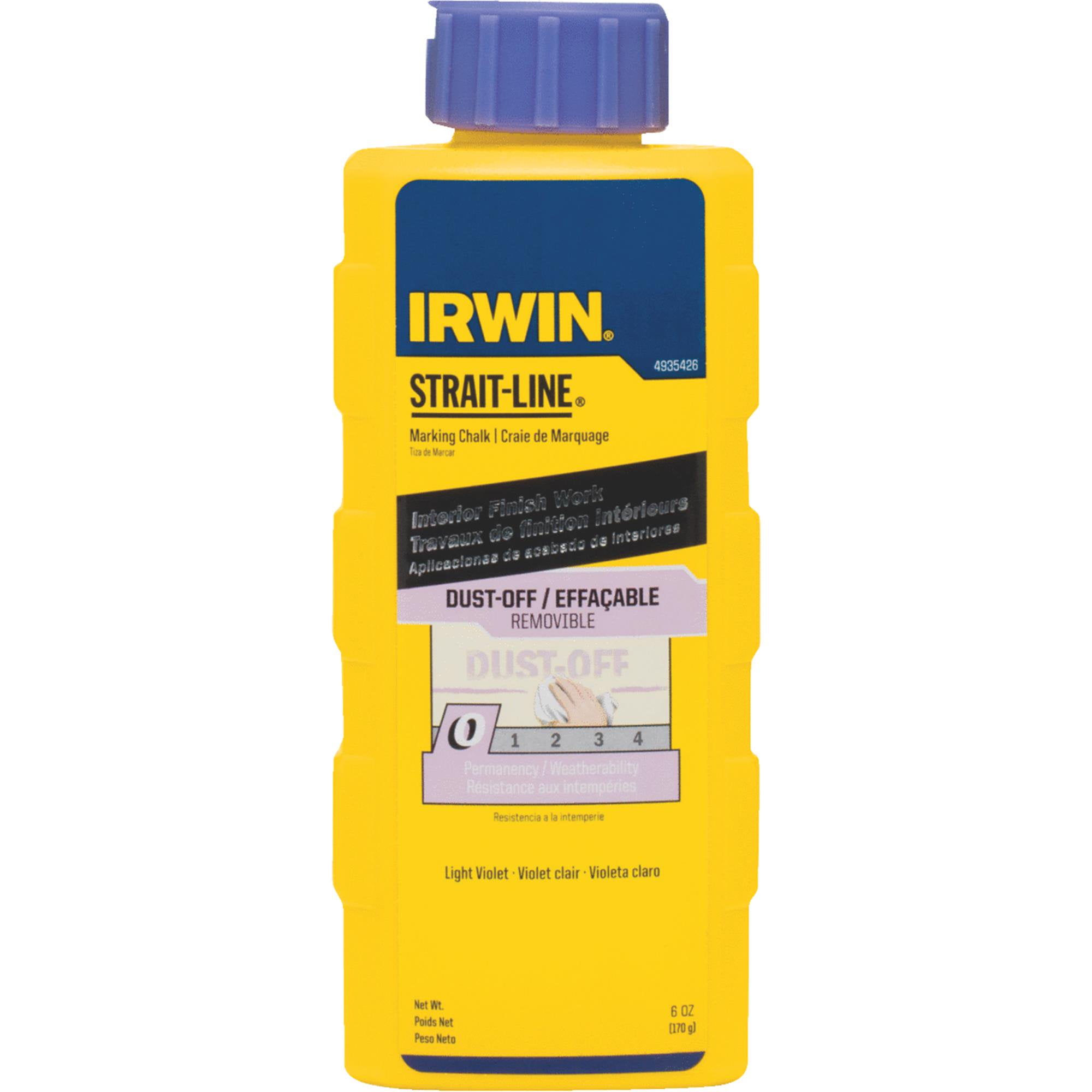 Irwin STRAITLINE DustOff Chalk Line Chalk