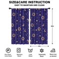 thumbnail image 2 of Blackout Kids Curtains,Blue Gold Sun Moon Pattern Childrens Insulated Curtains Set Of 2,Bedroom Essentials,Toddler Room Decor 42x84in(106x213cm), 2 of 5