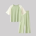 thumbnail image 4 of Ashirexll Vêtements d'Été pour Filles Ensemble de Pyjama Mode à Manches Courtes et Col Rond Fin Décontracté pour Enfants, 4 of 4