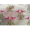 thumbnail image 4 of oneOone Cotton Silk Fabric Bird & Tree Block Printed Fabric 1 Yard 42 Inch Wide, 4 of 4