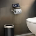 thumbnail image 4 of Gatco Latitude II Toilet Paper Holder with Mobile Shelf, Satin Nickel, 4 of 4