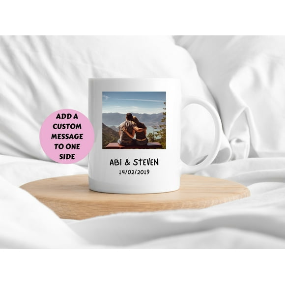 Personalised Photo Coffee Mug, Personalised Anniversary Photo Mug, Photo Mug Personalised, Mug With Photo, Custom Photo Coffee Mug