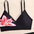 thumbnail image 5 of TOWED22 Girl's 3 Piece Swimsuit Set Solid Color Bikini Bathing Suit Adjustable Straps with Beach Cover Up Skirt Black,12-13 Y, 5 of 8