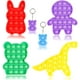 thumbnail image 1 of Push Pop Bubble Fidget Sensory Pack, Rainbow Poop Flower Cat Cactus Cute It, Cheap Cool Mini 4 Simple Poppop Dimple Figetget Set? Llavero divertido de ansiedad para niños y adultos (Dinosaurio) Ormromra WMCH-413, 1 of 6