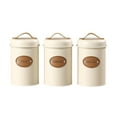 thumbnail image 1 of 3 botes herméticos para cocina, tapa hermética, elegante organizador de té, multifunción. Blanco, 1 of 9