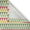 thumbnail image 6 of Ambesonne Geometric Grommet Curtain, Triangles Colorful, 50" x 54", Dark Coral Pale Green, 6 of 6