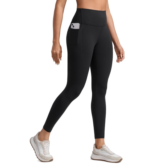 CRZ YOGA Butterlift Workout Leggings Pockets 25" High Waist Pilates Athletic Gym Womens Yoga Pants Buttery Soft