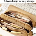 thumbnail image 4 of Guardoinrt Canvas Cute Capybara Pencil Case Stationery Set For adorable set includes a Kids And Teens Capybara Decompreson Pen Case, 4 of 6