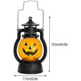 thumbnail image 4 of Lámpara de aceite de Halloween Linterna de calabaza portátil Decoración de calavera Luz nocturna Lámpara de calabaza de Halloween Linterna decorativa fantasma portátil Led Retro Ha, 4 of 5