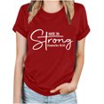 thumbnail image 1 of Blouses pour Femmes Hauts Imprimés Manches Courtes Blouse Col Rond T-Shirt Hauts, 1 of 1