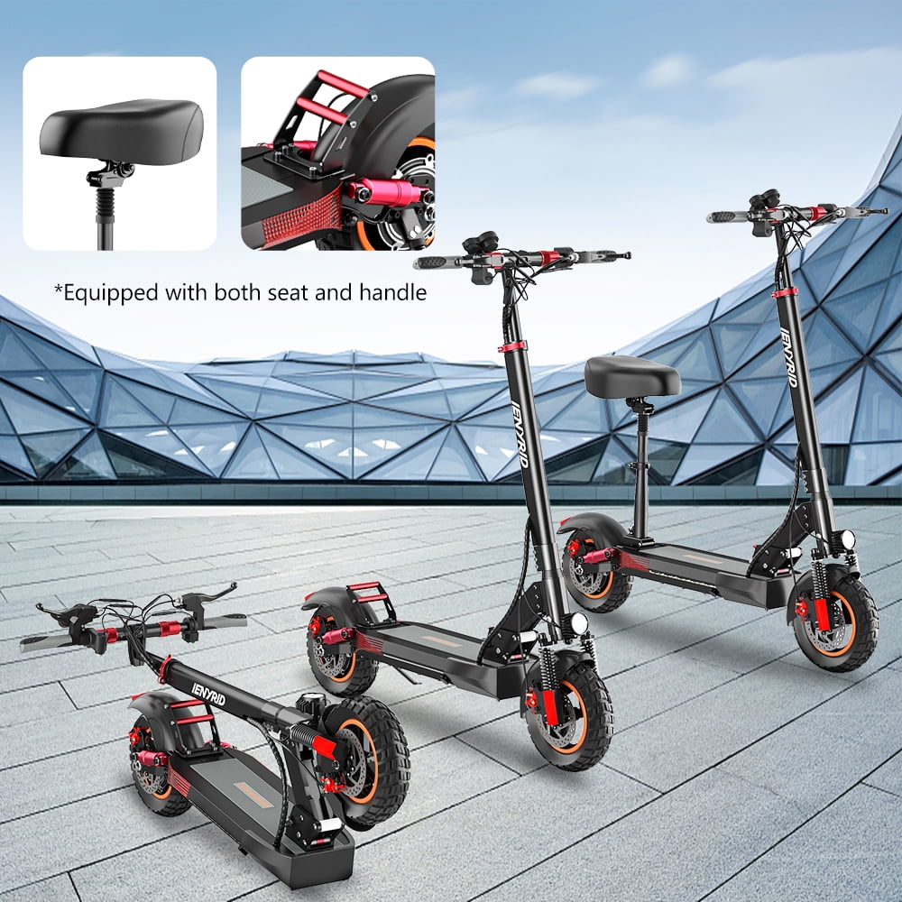 Electric Scooter 800W Motor 45KM/H & 20-30KM, 12.5Ah, 10" Tires Folding E Scooter Mulitiple Suspension, Dual Braking, Gift for Adult Teens Commuter Load 180LBS