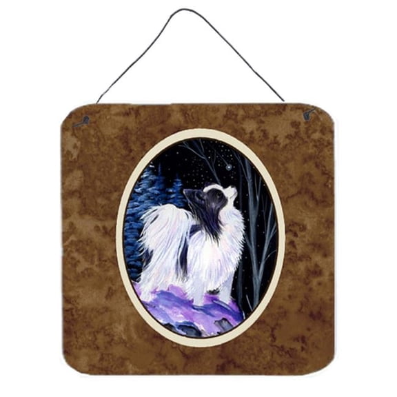 6 x 6 in. Starry Night Papillon Aluminium Metal Wall or Door Hanging Prints