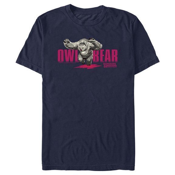 Men's Dungeons & Dragons: Honor Among Thieves Owlbear  Graphic Tee Navy Blue Large