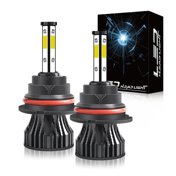 WVKVII 9007 LED Headlight Bulbs for Jeep Liberty 2002-2007,55W 5500LM 6000K Pack of 2