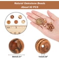 thumbnail image 5 of 94 cuentas de piedra natural de 8 mm, redondas, de jaspe natural, para pulseras, collares y joyas (agujero: 1 mm)., 5 of 5