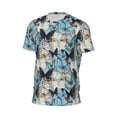 thumbnail image 5 of Rocae Butterflys for Men's Mesh Quick-Dry Short Sleeve Workout T-Shirt,Mens Crew Neck Tee Lightweight Soft Classic T Shirts X-Small, 5 of 9