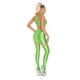 thumbnail image 4 of Trajes de baile en barra para fiesta Rave brillantes para mujer, Top corto con espalda cruzada, falda con cintura elástica y 1 par de medias altas hasta el muslo, 4 of 5