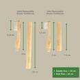 thumbnail image 3 of EcoLuxe 2 pack Kids Bamboo Toothbrush I Biodegradable Manual Toothbrushes replaceable bristles 2 Pack I BPA Free Medium firm, Compostable Sustainable Castor Bean Oil Bristles I Plastic Free (Kids), 3 of 7