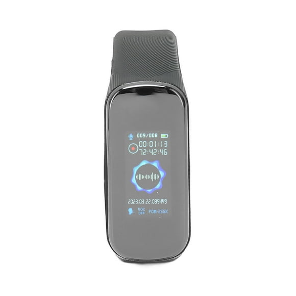 Grabadora de voz Reloj Bling Bling 8GB Reducción de ruido Función HIFI Diseño desmontable