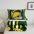 thumbnail image 5 of Erosebridal American Football Comforter Set Toddler Rugby Games Bedding Set Sport Arena Yellow Green Comforter Sports Theme Quilt Set, 5 of 7