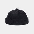 thumbnail image 5 of SikaFu Autumn and Winter Polyester Warm Solid Docker Cap Brimless Hat Beanie Landlord Sailor Cap Men and Women 112, 5 of 6