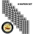 thumbnail image 6 of Black Tavern Check Fabric Tablecloth by Newbridge - Bistro Check Heavy Weight, Water Repellent, Stain Resistant Fabric Tablecloth 60” x 84” Oval, 6 of 9