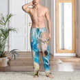 thumbnail image 2 of Susaid Vintage Map Travel Essentials Print Mens Pajama Pants Set Sleep & Lounge Pants, PJ Bottoms with Pockets and Button Fly-3X-Large, 2 of 6