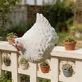 thumbnail image 6 of Garden Chicken Fence Decor Ornament, Farmyard Hen Fence Peeker Garden Decoration Outdoor Yard Fence Art, Decorative Chicken Fence Figurine Display for Garden Patio Balcony Yard Decor, 6 of 6