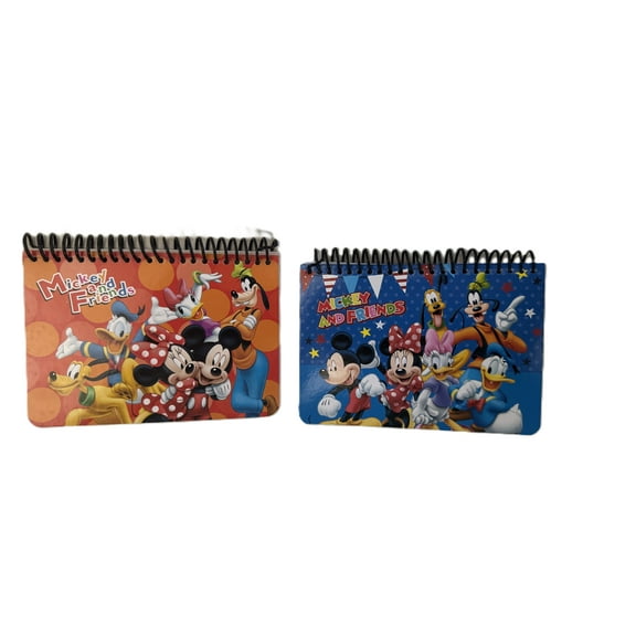 Party Favors Disney Mickey Mouse and Minnie Autograph Note pads Book- 2 pcs (Color & Style May Vary)