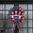 thumbnail image 6 of Miwamany Independence Day Patriotic Wreath, Red White Blue Star Hanging Ornament, 4th of July Home Party Decoration for Front Door Wall Porch Gathering, 6 of 8