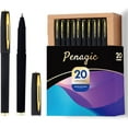 thumbnail image 1 of Penagic Pens, P-223A, Gel Pens Fine Point [0.5mm] Black Ink, 20 Pens, 1 of 6