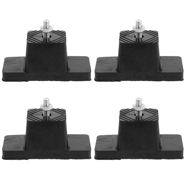 CUITING 4 Pcs Tapis en Caoutchouc pour Unité Externe de Climatisation Réduction de Bruit et Anti-Vibration Tampons Réutilisables