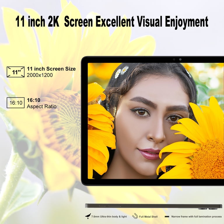 Free Shipping! YHWHHI 11 Inch Android 14 Tablet 18GB RAM 128GB ROM