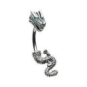 Never Ending Dragon Belly Button Ring